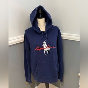 Polo Ralph Lauren Big Pony Logo Fleece Hoodie Size Large